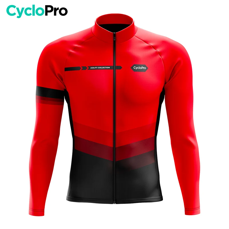 Tenue cycliste hiver Rouge - Agility