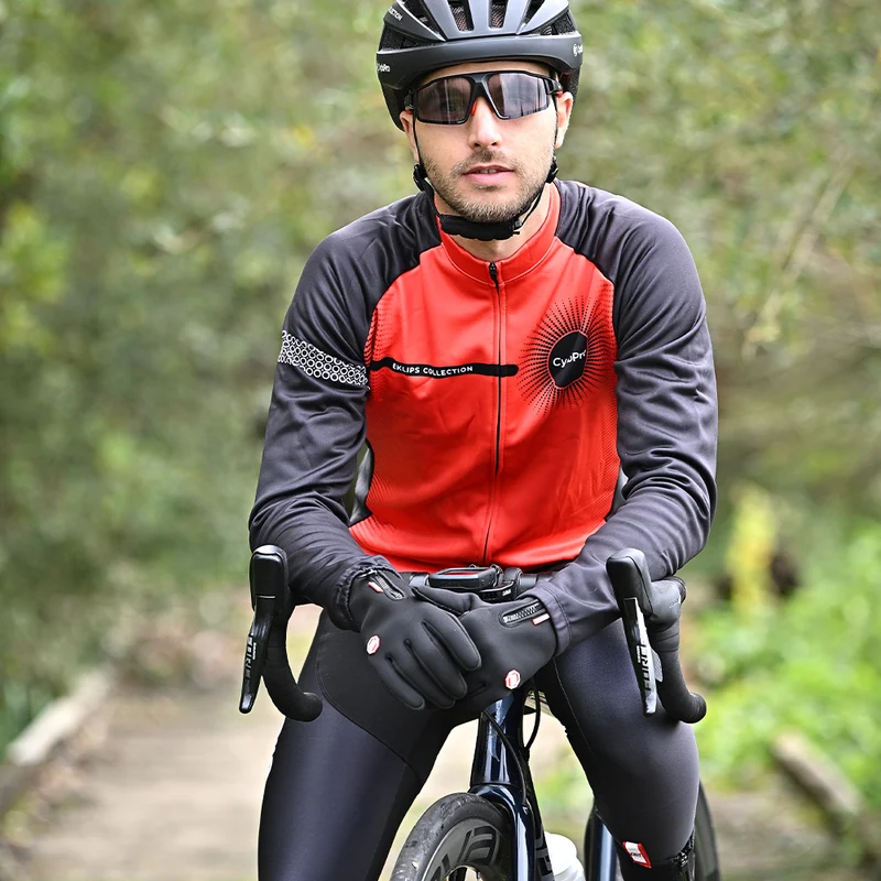 Tenue cycliste hiver Rouge - Eklïps