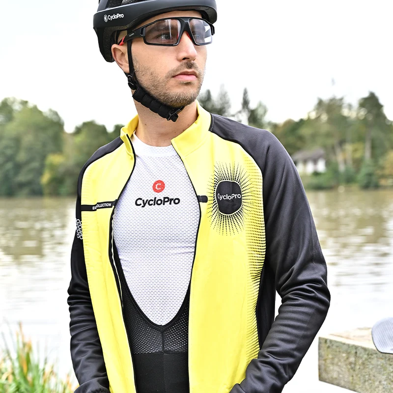 Tenue cycliste hiver Jaune - Eklïps
