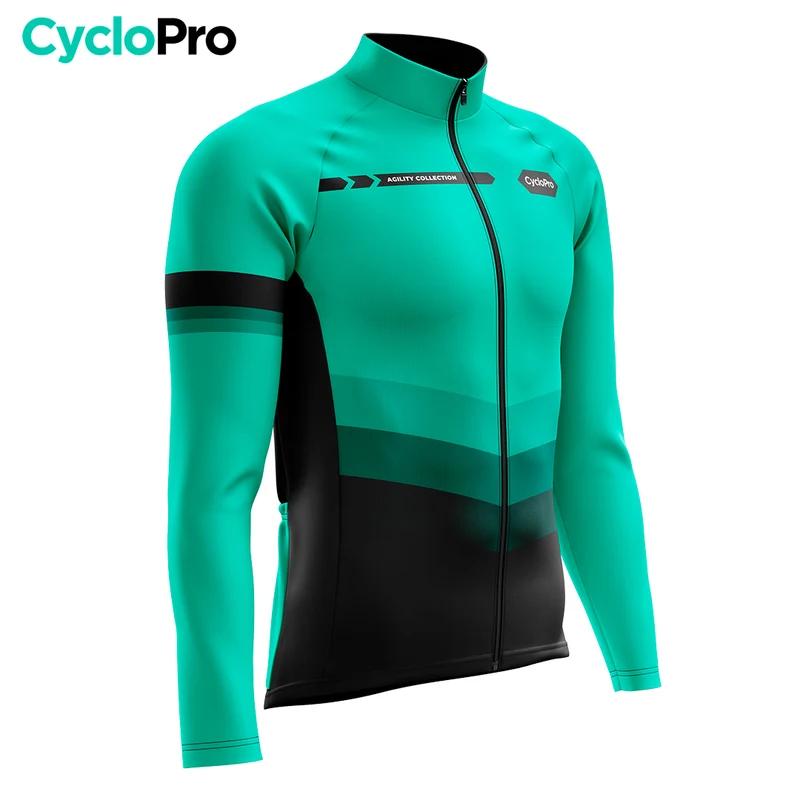 Tenue cycliste hiver Turquoise - Agility