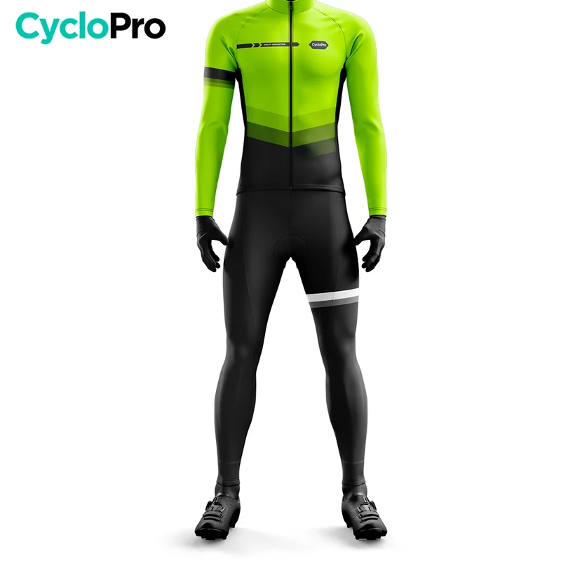 Tenue cycliste hiver Jaune Fluo - Agility