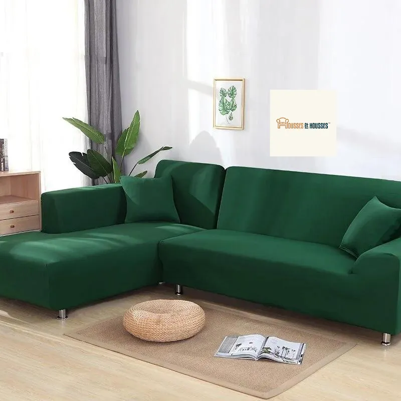 Housse de Canapé d'Angle Vert