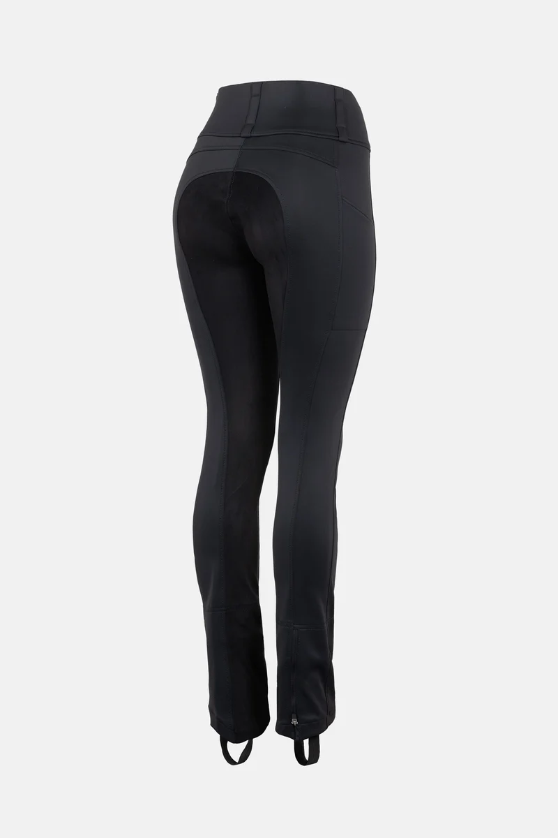 Eydis Pantalon jodhpur d'équitation femme avec assise en daim synthétique Black 34 standard Regular