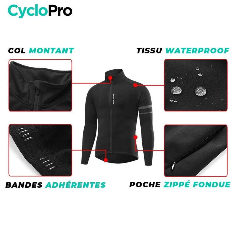 Veste Thermique Cyclisme Rouge - Mountain+