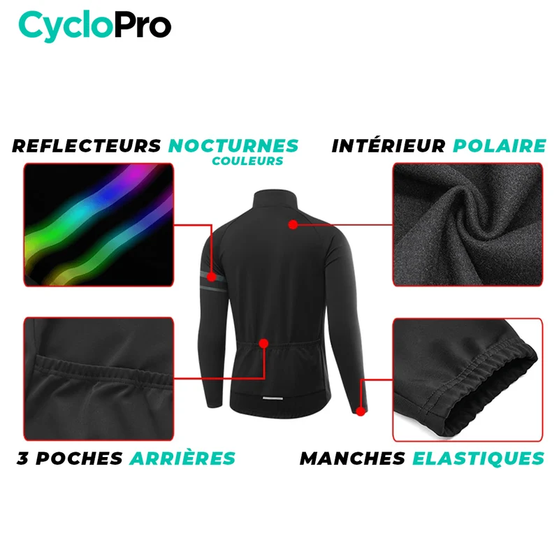 Veste Thermique Cyclisme Rouge - Mountain+