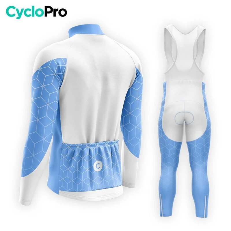 TENUE CYCLISTE AUTOMNE HOMME BLEU - CUBIC+
