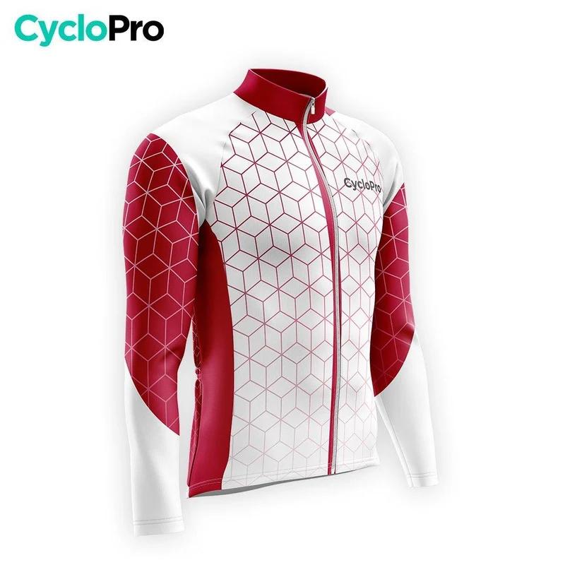 TENUE CYCLISTE AUTOMNE HOMME GRENAT - CUBIC+