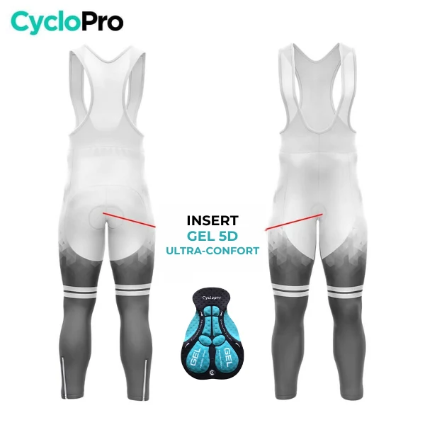 TENUE CYCLISTE HIVER HOMME NOIRE - CRISTAL+