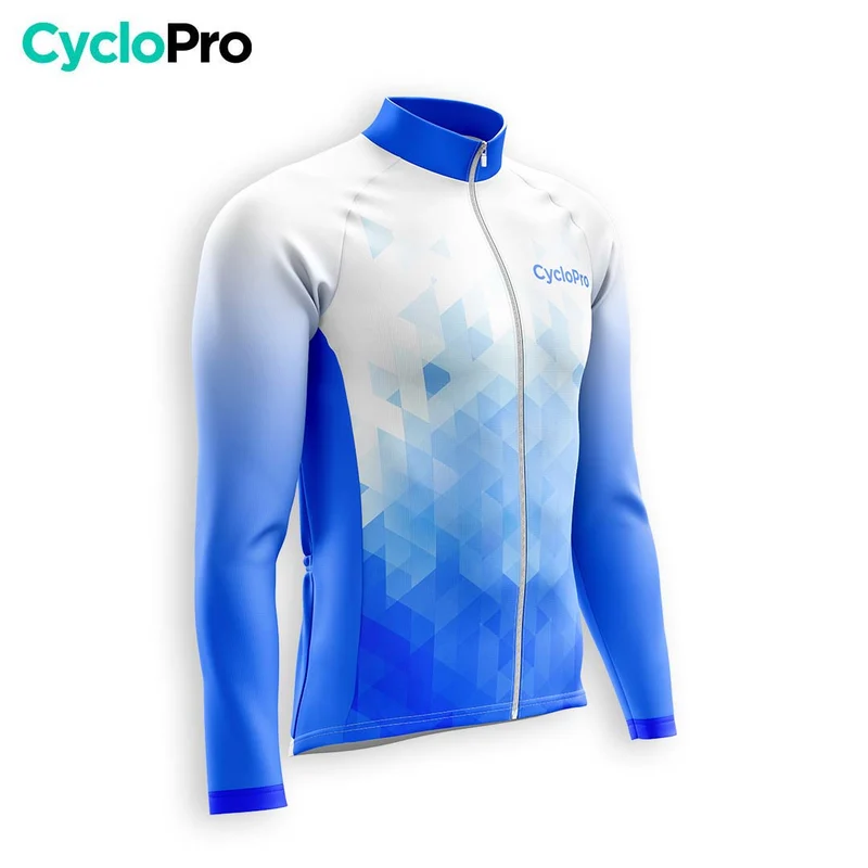 TENUE CYCLISTE AUTOMNE HOMME BLEUE - CRISTAL+