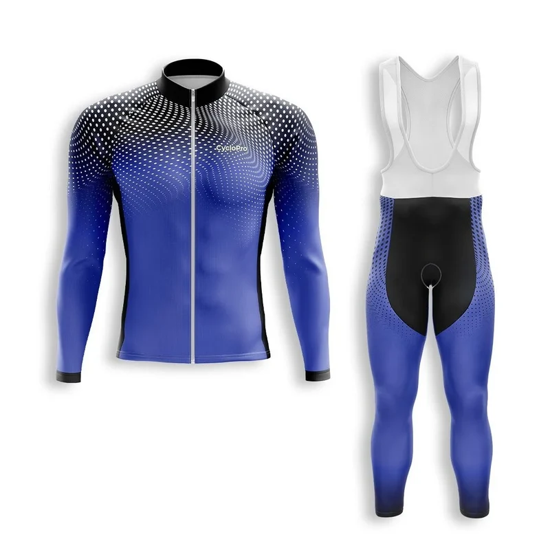 TENUE CYCLISTE AUTOMNE HOMME BLEU - DIMENSION+