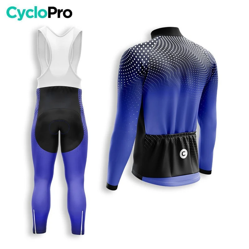 TENUE CYCLISTE AUTOMNE HOMME BLEU - DIMENSION+