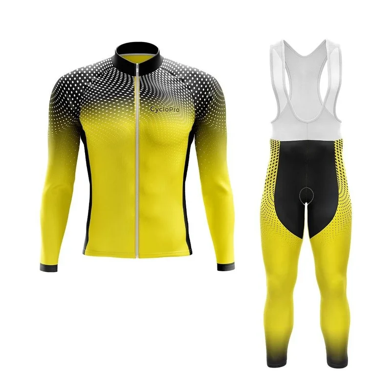 TENUE CYCLISTE AUTOMNE HOMME JAUNE - DIMENSION+