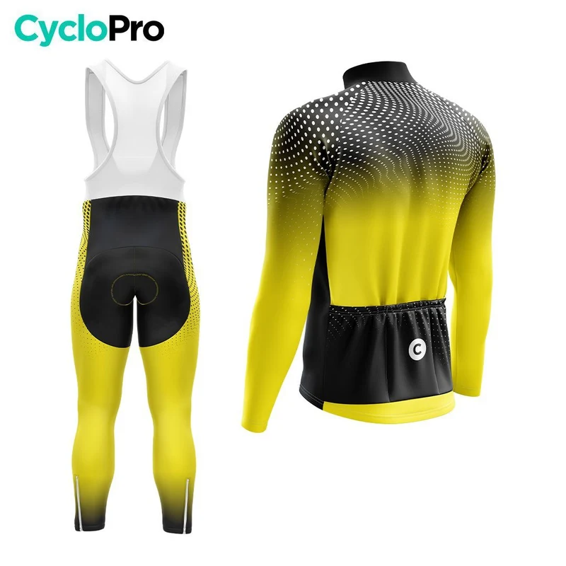 TENUE CYCLISTE AUTOMNE HOMME JAUNE - DIMENSION+
