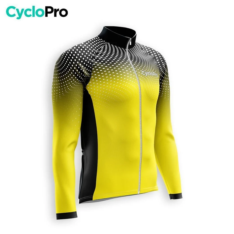 TENUE CYCLISTE AUTOMNE HOMME JAUNE - DIMENSION+