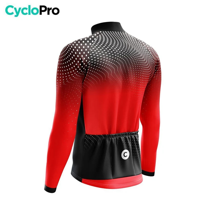 TENUE CYCLISTE AUTOMNE HOMME ROUGE - DIMENSION+