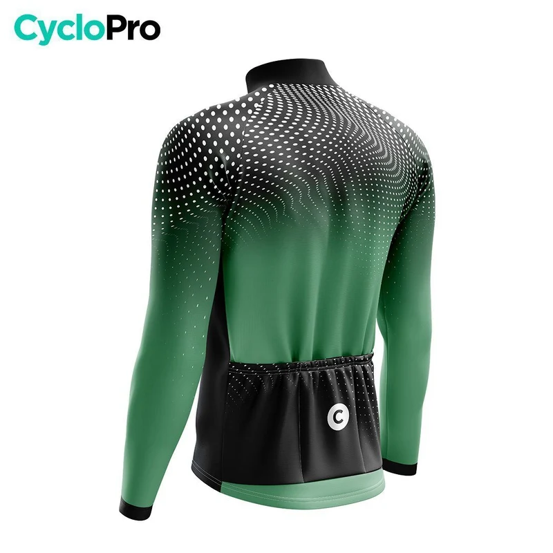 TENUE CYCLISTE AUTOMNE HOMME VERTE - DIMENSION+