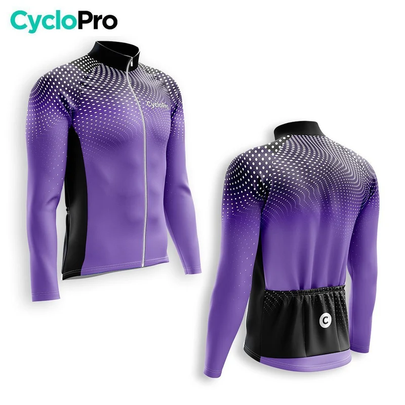 TENUE CYCLISTE AUTOMNE HOMME VIOLET - DIMENSION+