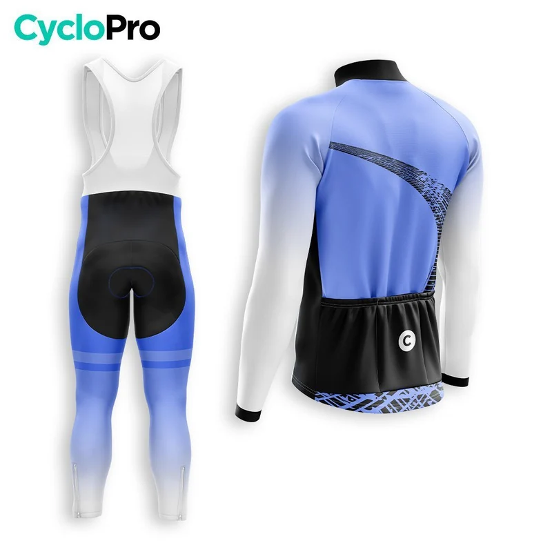 TENUE CYCLISTE AUTOMNE HOMME BLEU - TRACE+