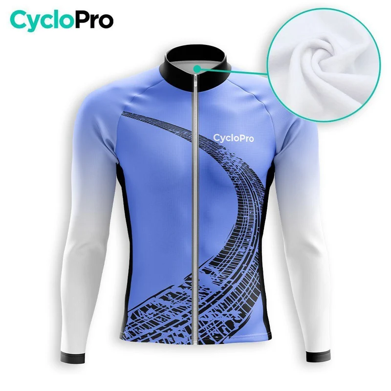 TENUE CYCLISTE AUTOMNE HOMME BLEU - TRACE+