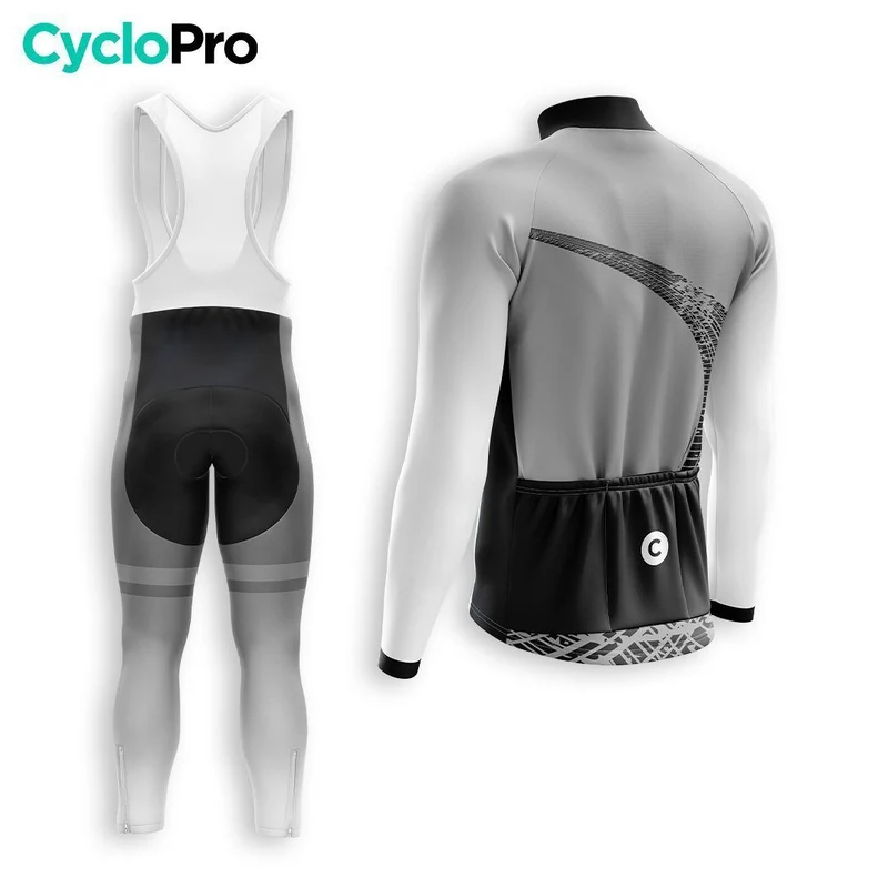 TENUE CYCLISTE AUTOMNE HOMME GRISE - TRACE+