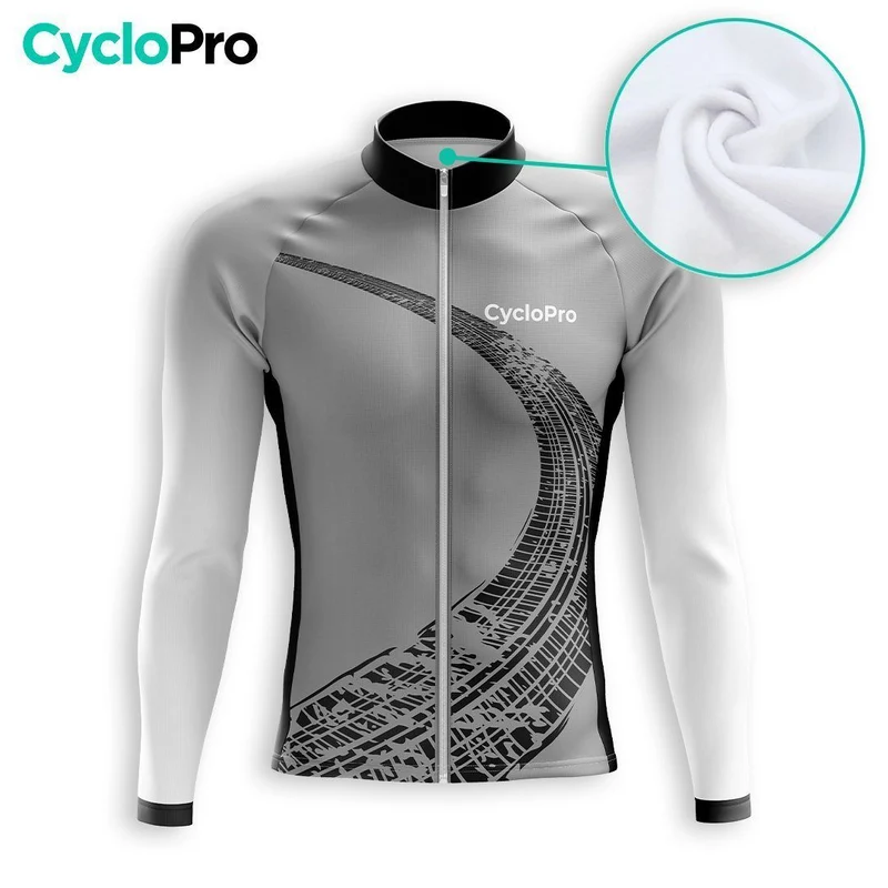 TENUE CYCLISTE AUTOMNE HOMME GRISE - TRACE+