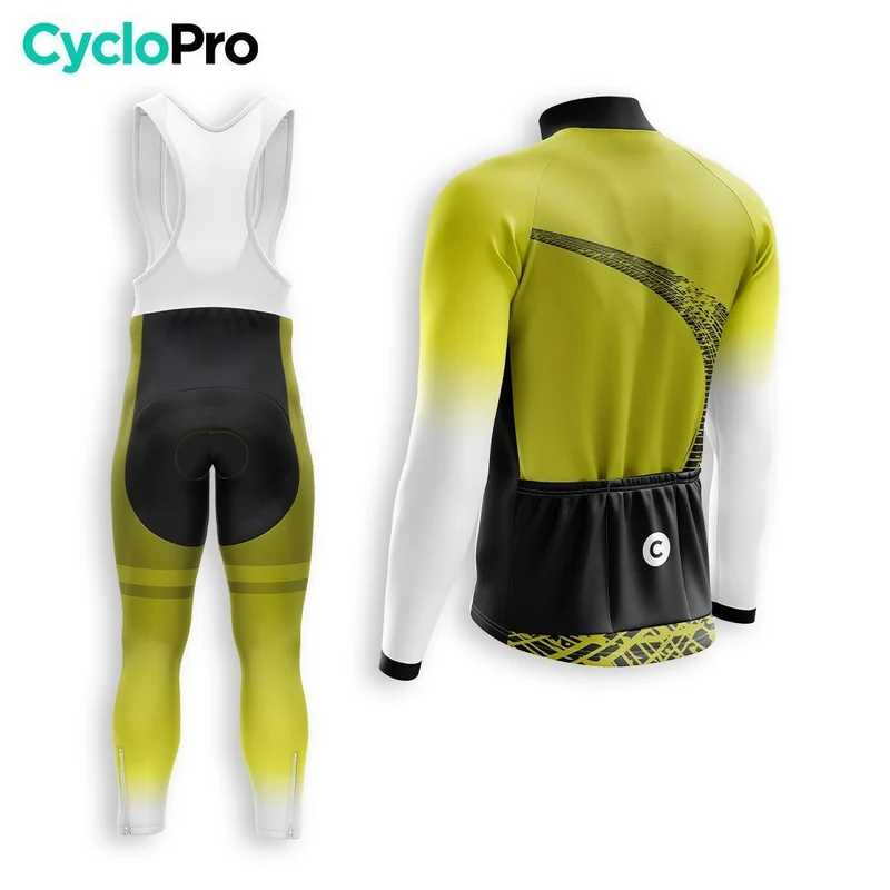 TENUE CYCLISTE AUTOMNE HOMME JAUNE - TRACE+