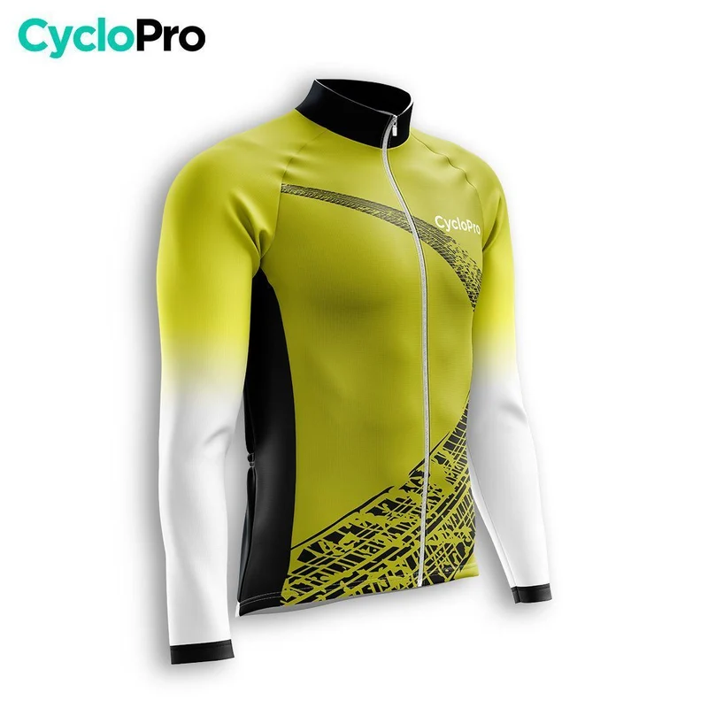TENUE CYCLISTE AUTOMNE HOMME JAUNE - TRACE+