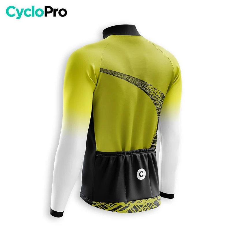 TENUE CYCLISTE AUTOMNE HOMME JAUNE - TRACE+