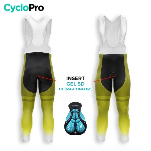 TENUE CYCLISTE HIVER HOMME JAUNE - TRACE+