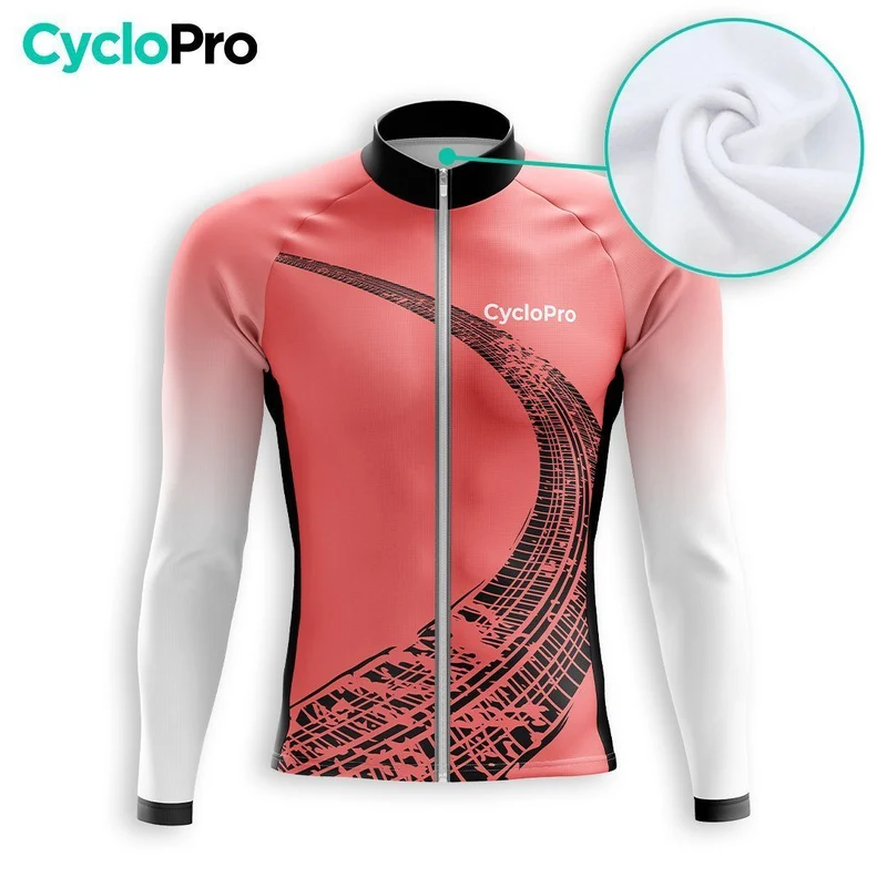 TENUE CYCLISTE AUTOMNE HOMME ROUGE - TRACE+