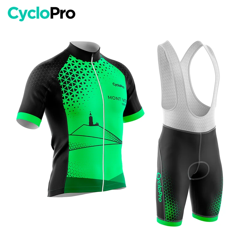 Tenue De Cyclisme Mont Ventoux Verte - Performance