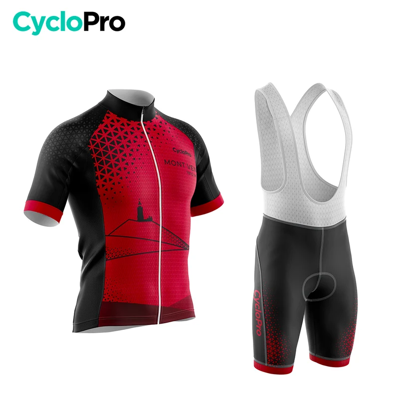 Tenue De Cyclisme Mont Ventoux Rouge - Performance