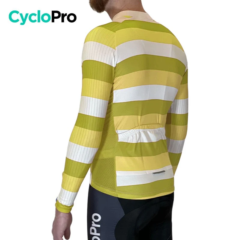 MAILLOT LONG DE CYCLISME JAUNE - HIVER - ÉVASION+