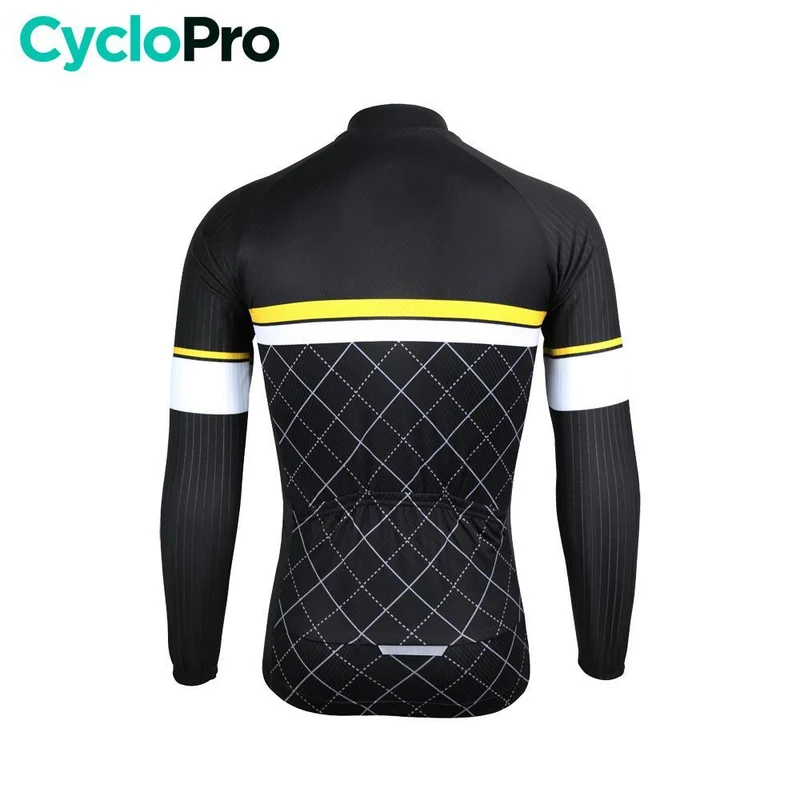 MAILLOT LONG DE CYCLISME JAUNE - HIVER - ROAD+