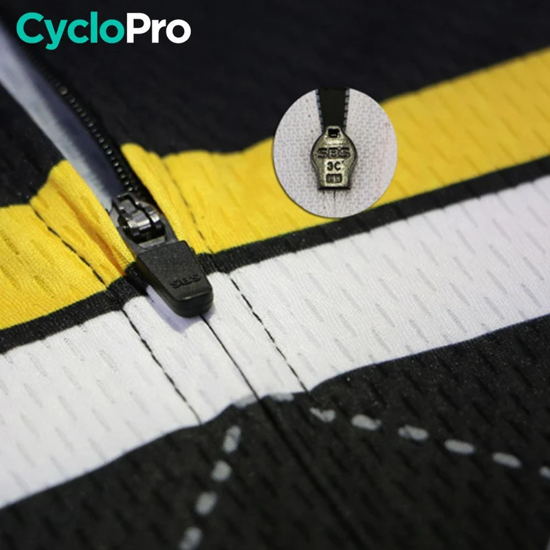 MAILLOT LONG DE CYCLISME JAUNE - HIVER - ROAD+