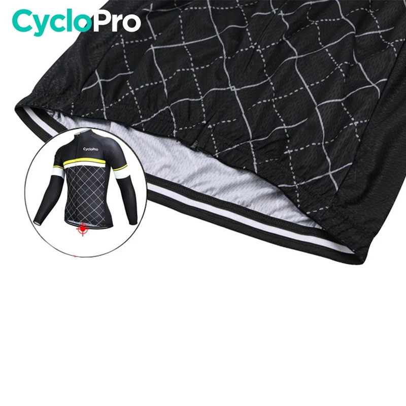 MAILLOT LONG DE CYCLISME JAUNE - HIVER - ROAD+