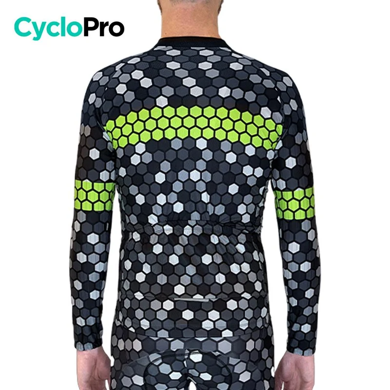MAILLOT LONG DE CYCLISME JAUNE - HIVER - ATMOSPHERE+