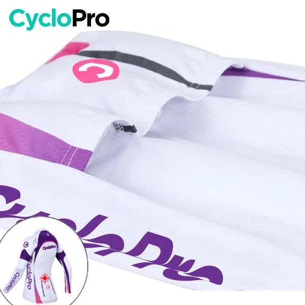 Tenue Vélo Hiver Violet - Confort+