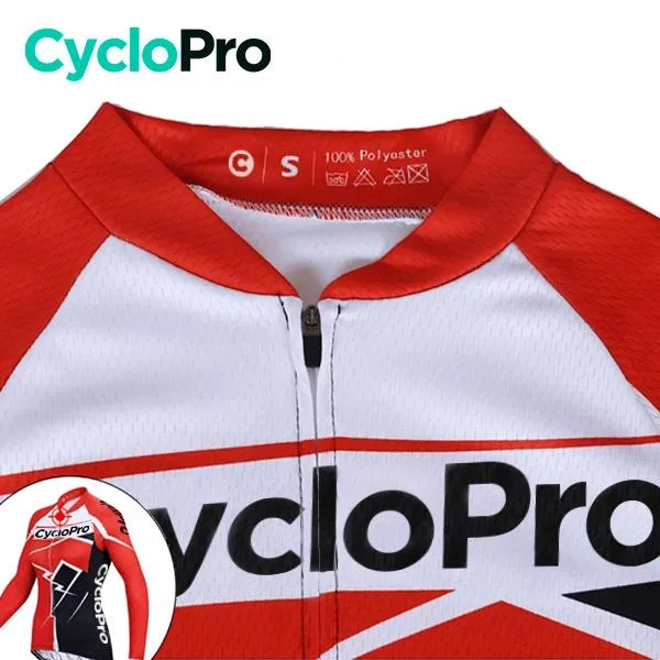 Tenue Vélo Femme Hiver Rouge - Confort+