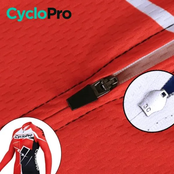 Tenue Vélo Femme Hiver Rouge - Confort+