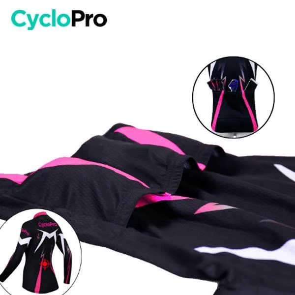 Tenue Vélo Hiver Rose - Confort+