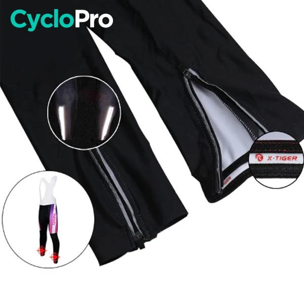 Tenue Vélo Hiver Rose - Confort+