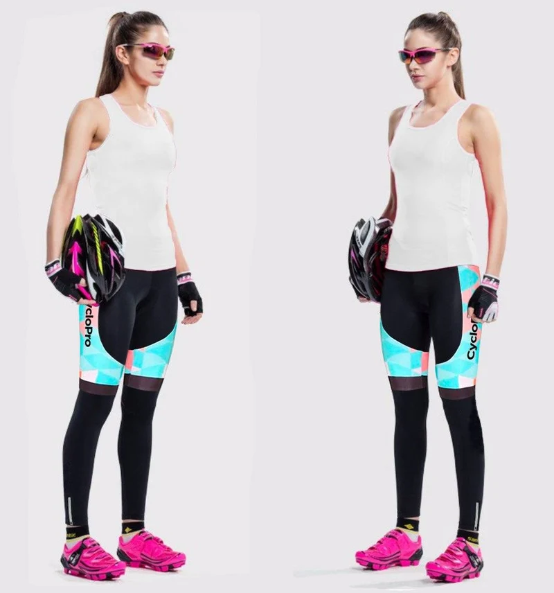 COLLANT CYCLISTE POUR FEMMES - HIVER - AZUR