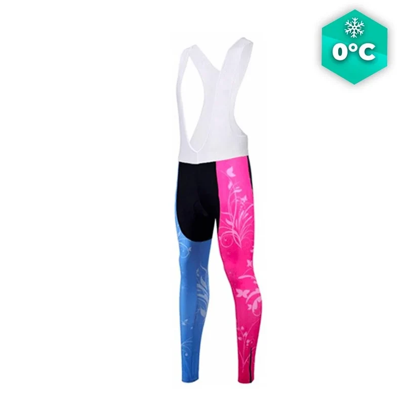 COLLANT CYCLISTE À FLEURS POUR FEMMES - HIVER