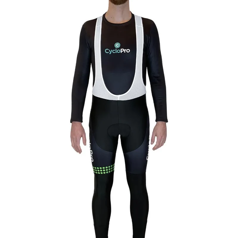 COLLANT CYCLISTE VERT LIBERTY+ - HIVER