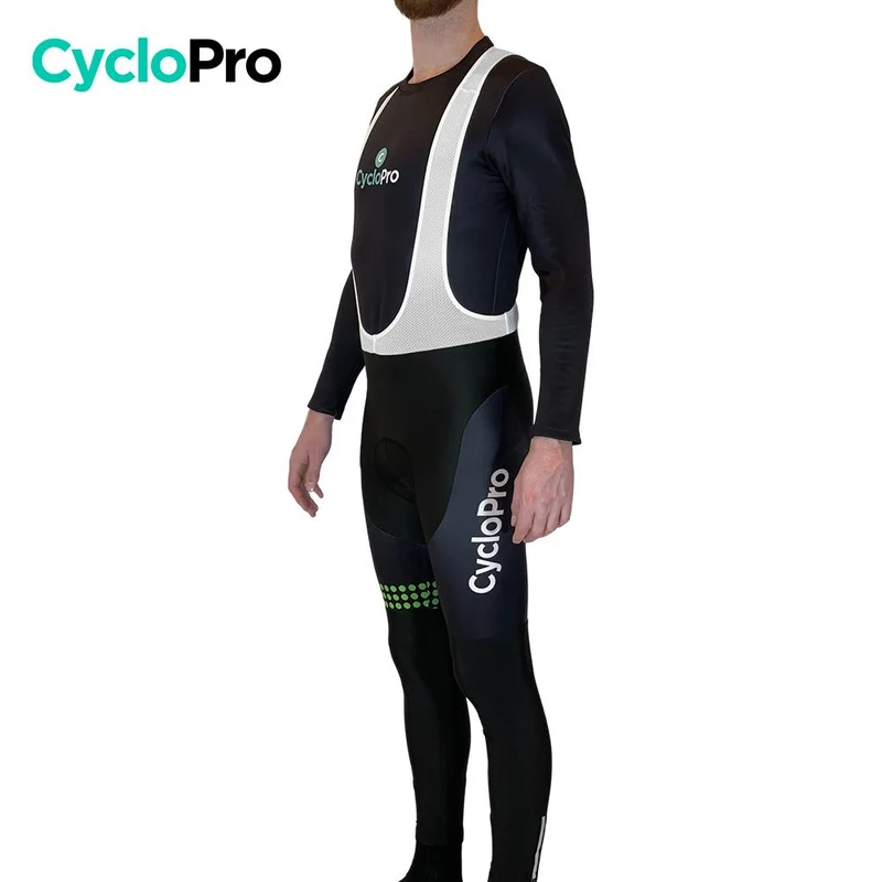 COLLANT CYCLISTE VERT LIBERTY+ - HIVER