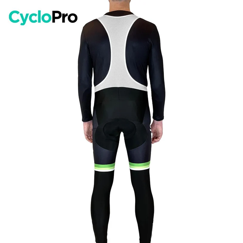 COLLANT CYCLISTE VERT ÉVASION+ - HIVER