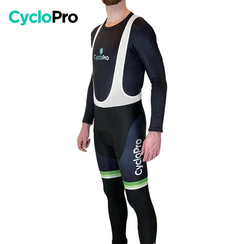 COLLANT CYCLISTE VERT ÉVASION+ - HIVER