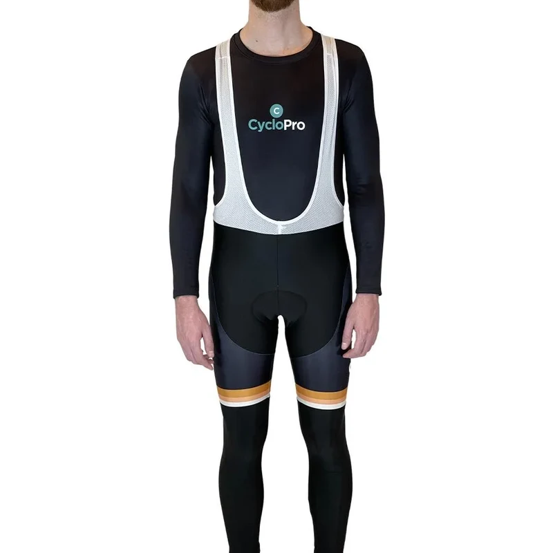COLLANT CYCLISTE ORANGE ÉVASION+ - HIVER