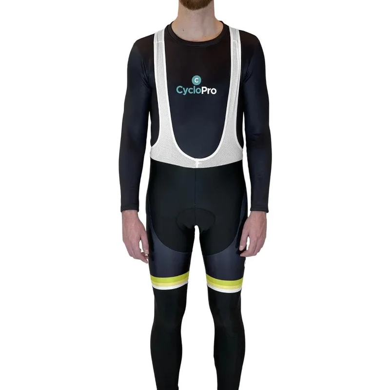 COLLANT CYCLISTE JAUNE ÉVASION+ - HIVER